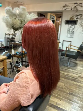 カラー アカリ😸🫶 カラーリスト🧡のヘアスタイル