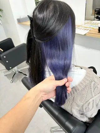 ロング ケアブリーチ 黒瀬有汰のヘアスタイル