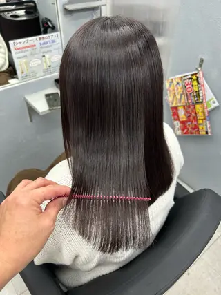 セミロング カットモデル急募🌈 技術責任者久保のヘアスタイル