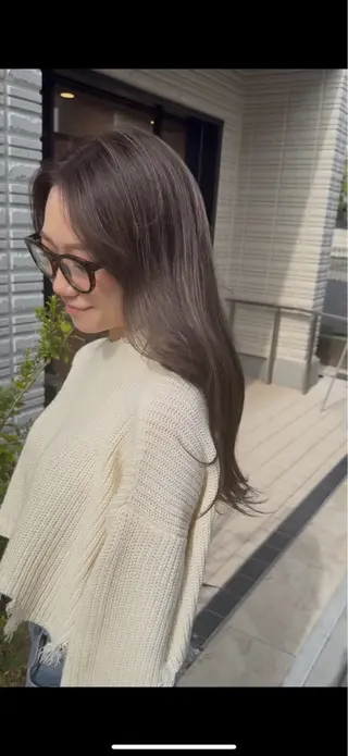 ロング カラー 雨宮花果/国立 透明感カラーのヘアスタイル