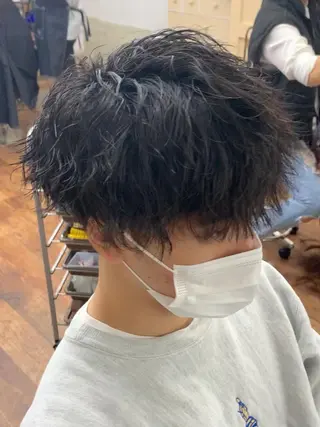 ショート パーマ メンズ クセを最大限に活かす メンズパーマ奈良大祐のヘアスタイル