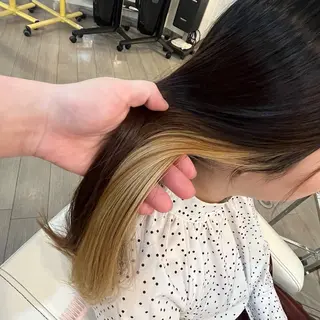 カラー フルカワ リナのヘアスタイル