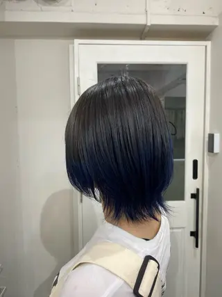 ミディアム 抜け感/ワンカラー/ 明大前/桑田のヘアスタイル