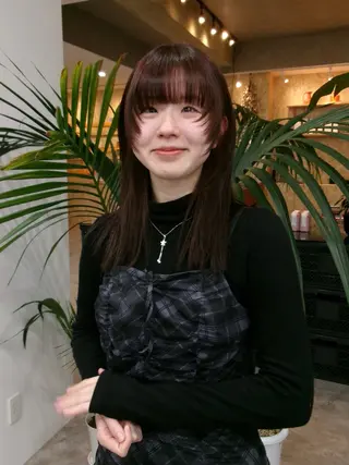 セミロング カラー JOULE'S natsukiのヘアスタイル
