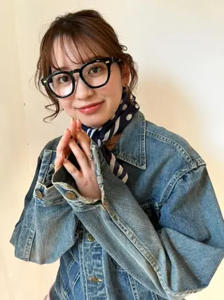 ミディアム カラー パーマ CEINE【セーヌ】 三軒茶屋のヘアスタイル