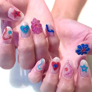 ネイル 新井 ひなののネイルデザイン