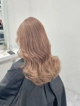 セミロング カラー 渋谷人気1位✨カラー 縮毛、髪質改善のヘアスタイル