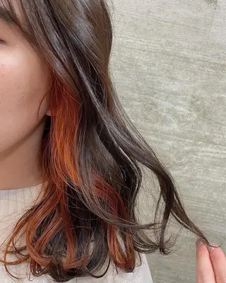 セミロング カラー Shiho 🦋 /透明感カラーのヘアスタイル