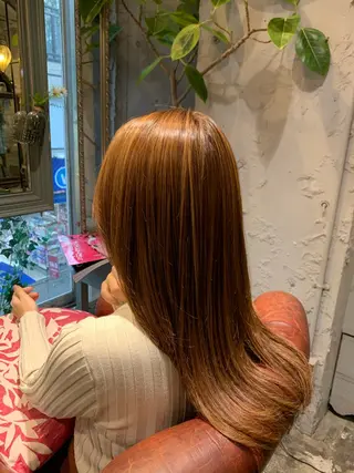 ロング ハイライト/レイヤー 木下翔太のヘアスタイル