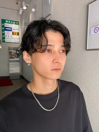 パーマ メンズ ナチュラルヘア🫧 ナナミのヘアスタイル