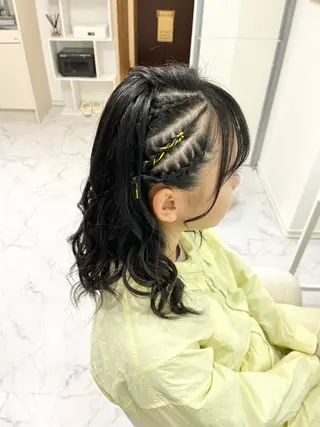 セミロング ヘアアレンジ ヘアセット専門店 Rのヘアスタイル