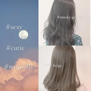 セミロング カラー ヘアアレンジ 💖艶と似合わせ💖 カラーカット💖のヘアスタイル