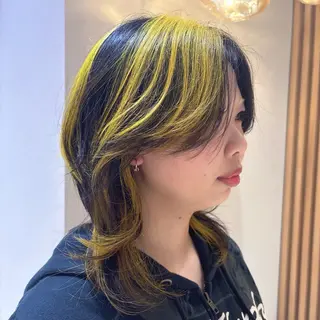 ミディアム ブリーチ🌟リタッチ 🎠KANON🎡のヘアスタイル