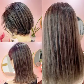 ショート カラー プル艶職人/ にしものヘアスタイル