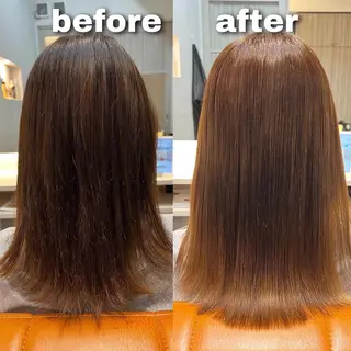 セミロング 大宮縮毛矯正の達人 髪質改善/レイヤーのヘアスタイル