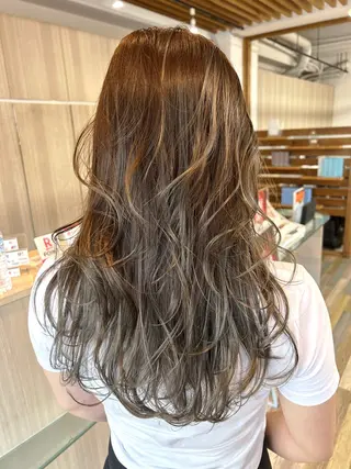 セミロング カラー ❤️千葉県代表❤️ 店長❤️柿本翔一朗のヘアスタイル