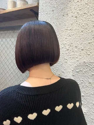ショート カラー 柔め透明感血色カラー 暖色/レイヤー/ゆいのヘアスタイル