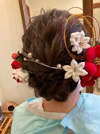 ヘアアレンジ 小顔矯正　まつ毛 Komaci篠田敦子のヘアスタイル