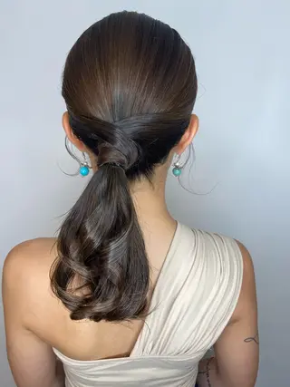 セミロング ヘアアレンジ Avalon所属・Hiroshi ヒロシのヘアスタイル