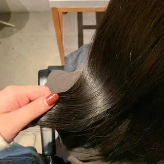 セミロング カラー 透明感カラー レイヤーカット りなのヘアスタイル