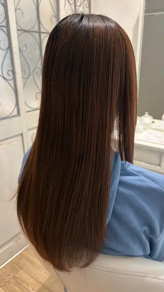 ロング カラー 似合わせ 顔周りYUUGAのヘアスタイル