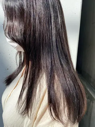 セミロング カラー お任せヘア☘️☘️ 及川渚のヘアスタイル