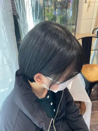 ショート カラー aya/小顔レイヤー /柔らかカラーのヘアスタイル