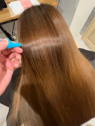 ロング カラー 似合わせ 顔周りYUUGAのヘアスタイル