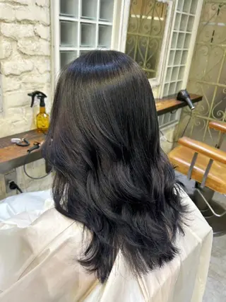 ロング カラー 矢野 伶菜のヘアスタイル