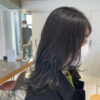 セミロング SAoRi/ボブ/ レイヤー/縮毛矯正のヘアスタイル