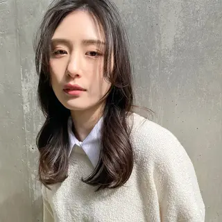 セミロング ハッシュカット/艶感 カラー/ユウキ✨のヘアスタイル