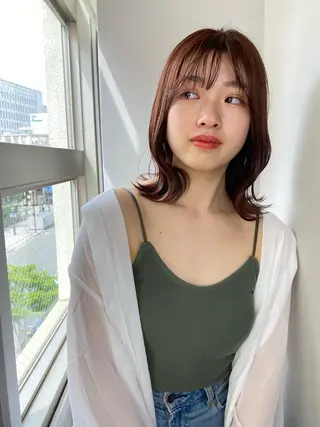 ミディアム カラー アレンジ指名 no.1✨ｈａｋｏのヘアスタイル