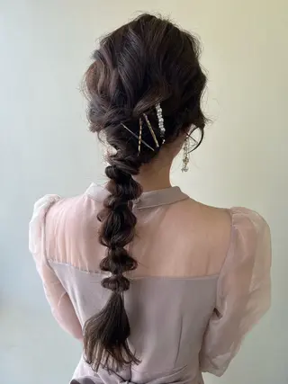 ロング ヘアアレンジ レイヤーカット 🇰🇷SAYAのヘアスタイル