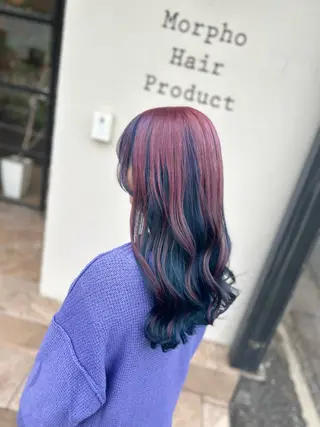 ロング カラー 井上 花音のヘアスタイル