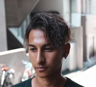 ショート カラー パーマ メンズ 💈men's💈 satoru中目黒のヘアスタイル