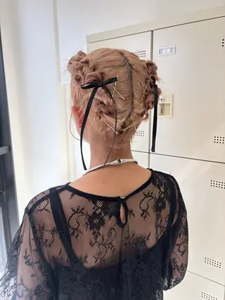 ショート ヘアアレンジ 似合わせヘア🪽 riko🐈‍⬛のヘアスタイル