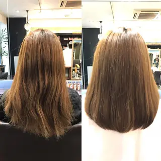 ミディアム セミロング 前之園 ひかるのヘアスタイル
