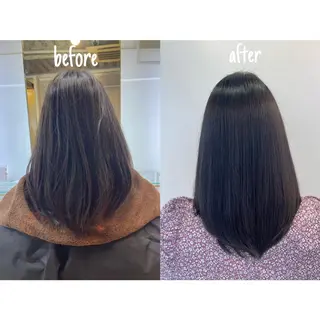 ミディアム パーマ 鶴﨑 美優亜のヘアスタイル