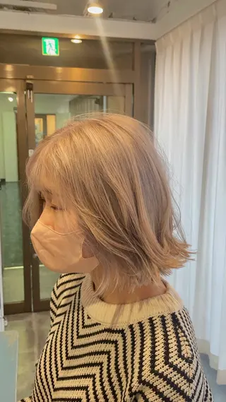 ミディアム カラー Cecil hair なんば店のヘアスタイル