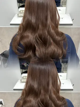 セミロング ブリーチなし透明感 🪄aoi🤎のヘアスタイル