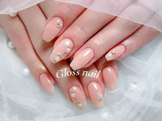 ネイル テンニン💞 gloss nailのネイルデザイン