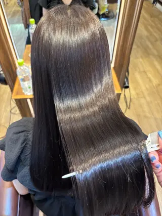 ロング カラー ヘアアレンジ 🫧縮毛矯正/髪質 改善🫧熊野未来のヘアスタイル