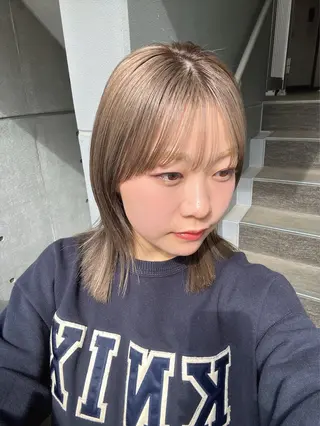 ミディアム カラー ダブルカラー 🌙chinariのヘアスタイル
