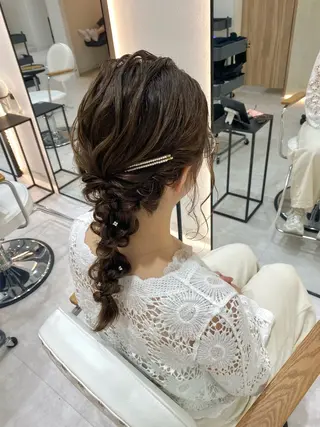 ヘアアレンジ 髪質改善/艶カラー 🎀レイヤーカットのヘアスタイル