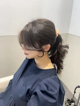 セミロング カラー 🩷韓国ヘア/ヨシン モリ🩷Maikaのヘアスタイル