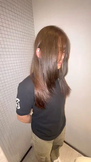 セミロング カラー はな ∕カットモデル募集中のヘアスタイル