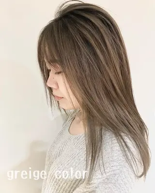 ロング カラー 東 みのりのヘアスタイル