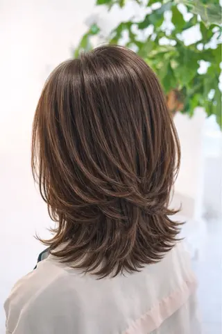 セミロング Paloma大垣　Repos所属・Risa .Sのヘアスタイル