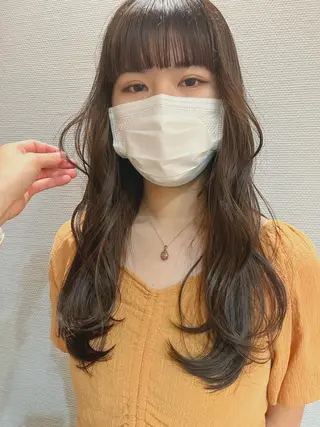ロング かわい りほのヘアスタイル
