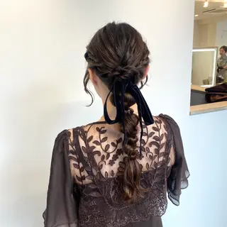 ロング カラー ヘアアレンジ 🍒透明感カラー/ emiri🍒のヘアスタイル